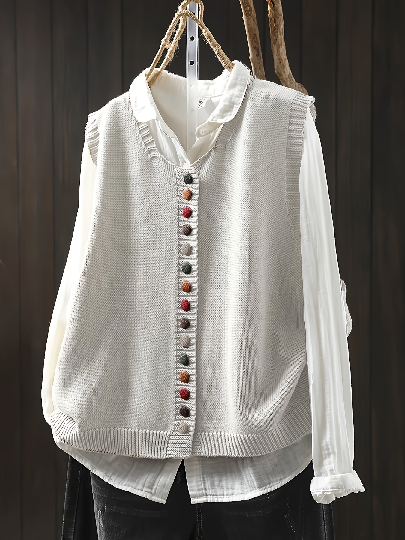 Lene™ | Ærmeløs Strikket Vest