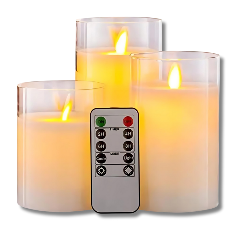 HjemLys™ Justerbar LED-Kerze