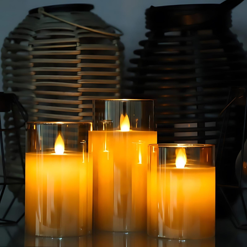 HjemLys™ Justerbar LED-Kerze