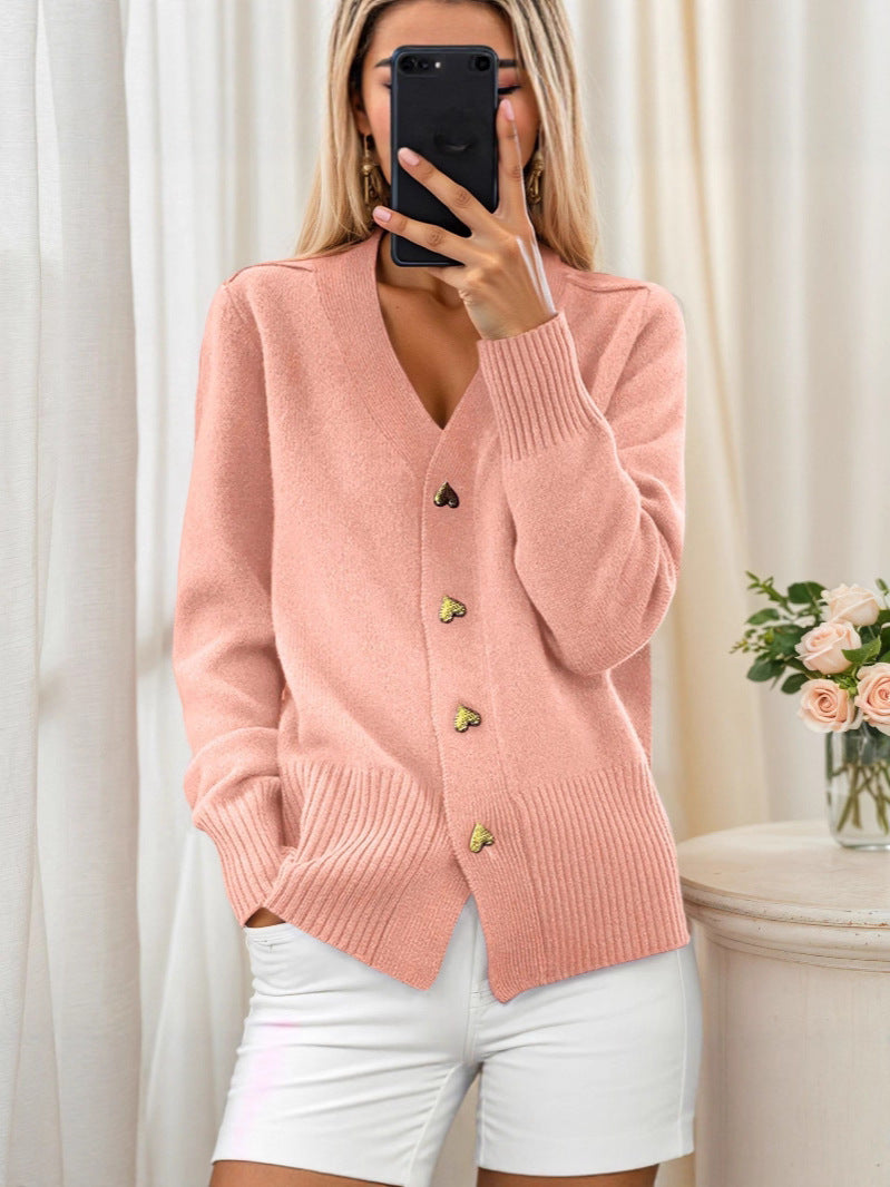 Nikoline™ | Elegant Cardigan med Hjerteknapper